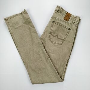 Alberto Men’s Stone Denim Jeans W32 L36 Modern Fit Light Wash Casual Classic